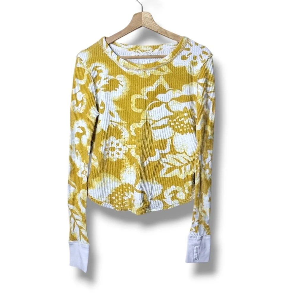 Free People Pretty Little Thermal Shirt Small